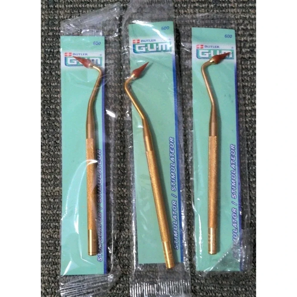 Three GUM‎ Sunstar Adult Dental Stimulator Rubber Tip Model 600 Oral Health